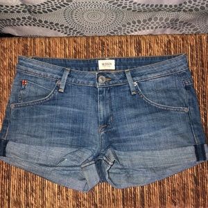 HUDSON cuffed jean shorts